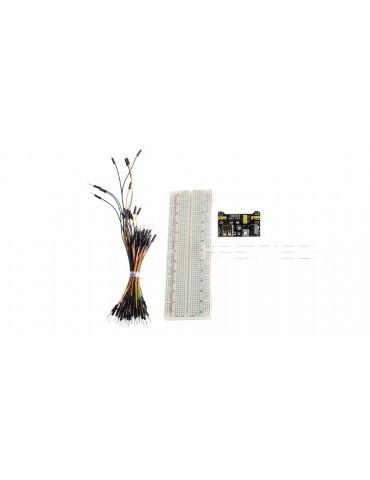 MB102 Power Supply Module + Breadboard + Jumper Wire Kit