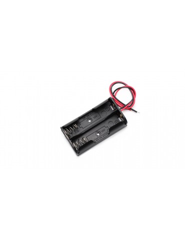2*AA Parallel Batteries Holder Case Box with Leads