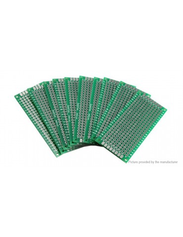 FR-4 Double Side Prototype PCB Printed Circuit Board (10-Pack/3*7cm)